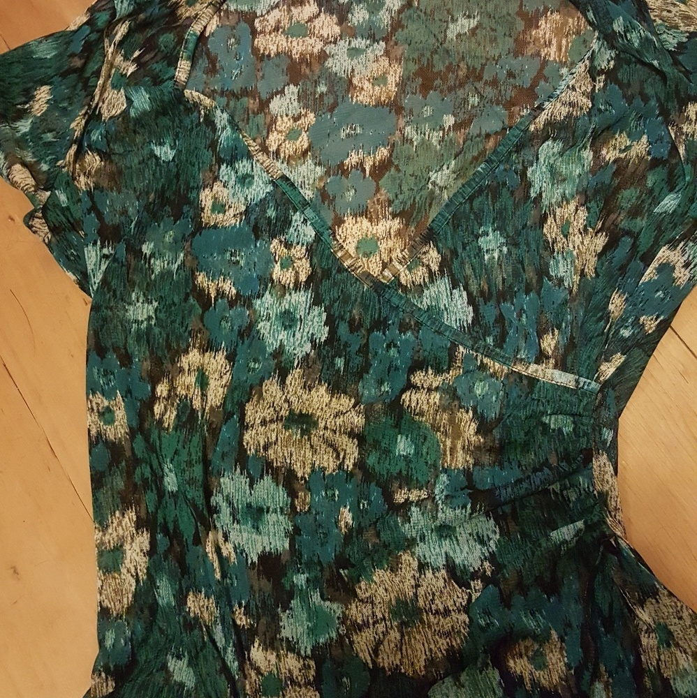 Women's Fashion Bug top XL EUC, floral + bonus top